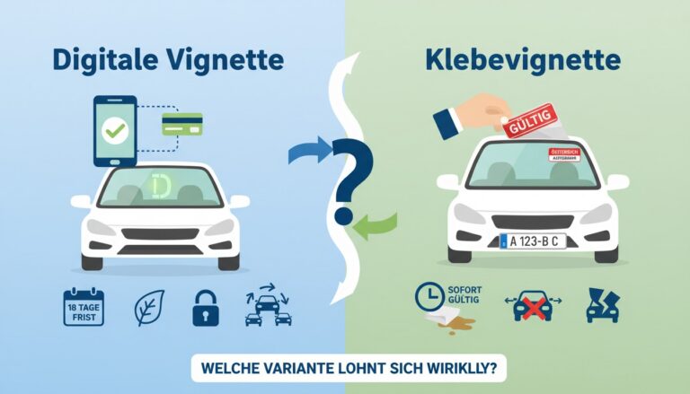 Digitale Vignette vs. Klebevignette: Welche Variante lohnt sich wirklich?